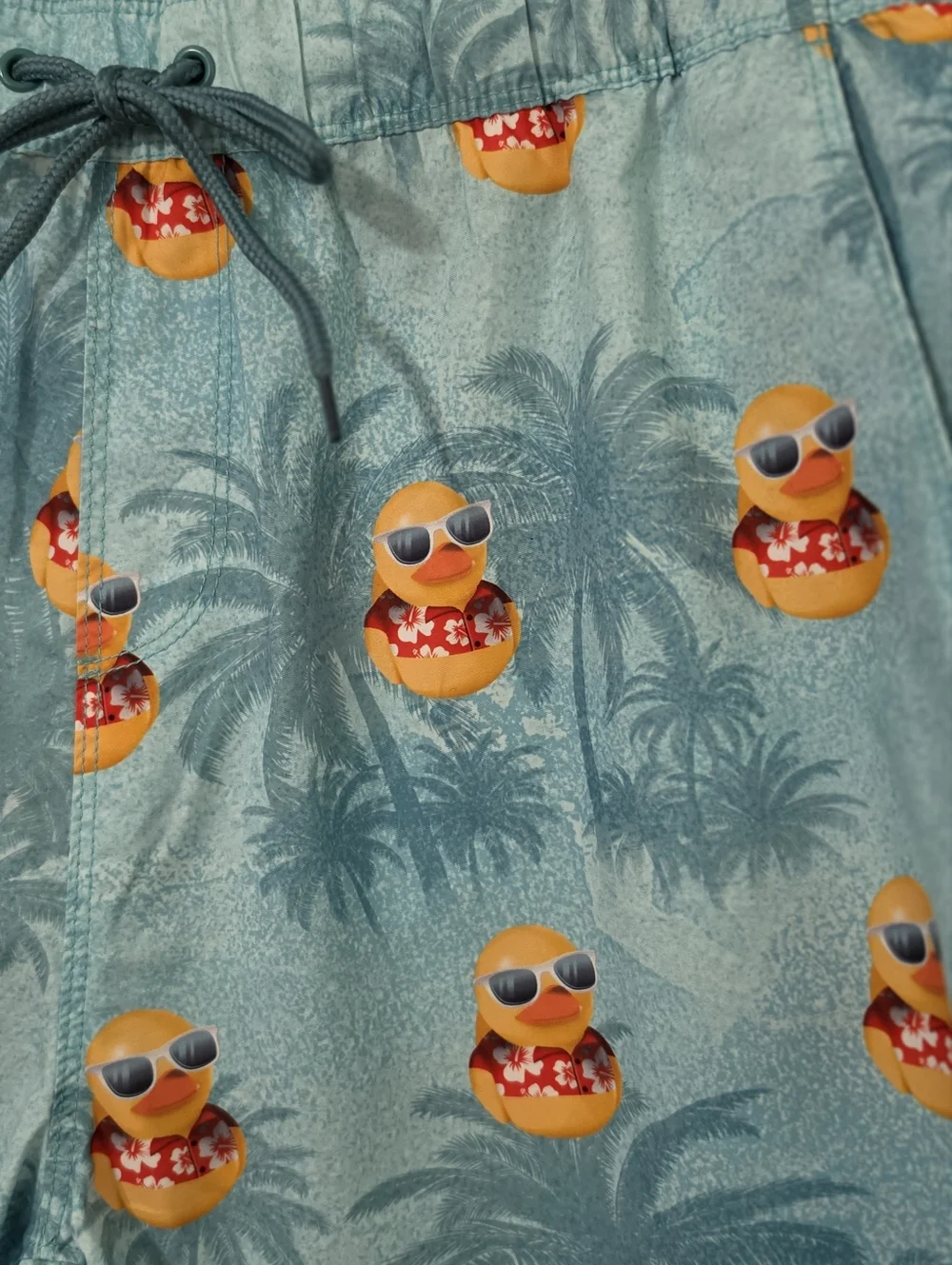 U S Apparal Men's Rubber Duckie Swim‎ Trunks NWT Size Large